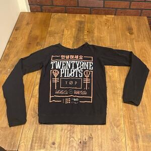 Twenty One Pilots Top Long Sleeve Shirt Concert Band Tour Blurryface Clique